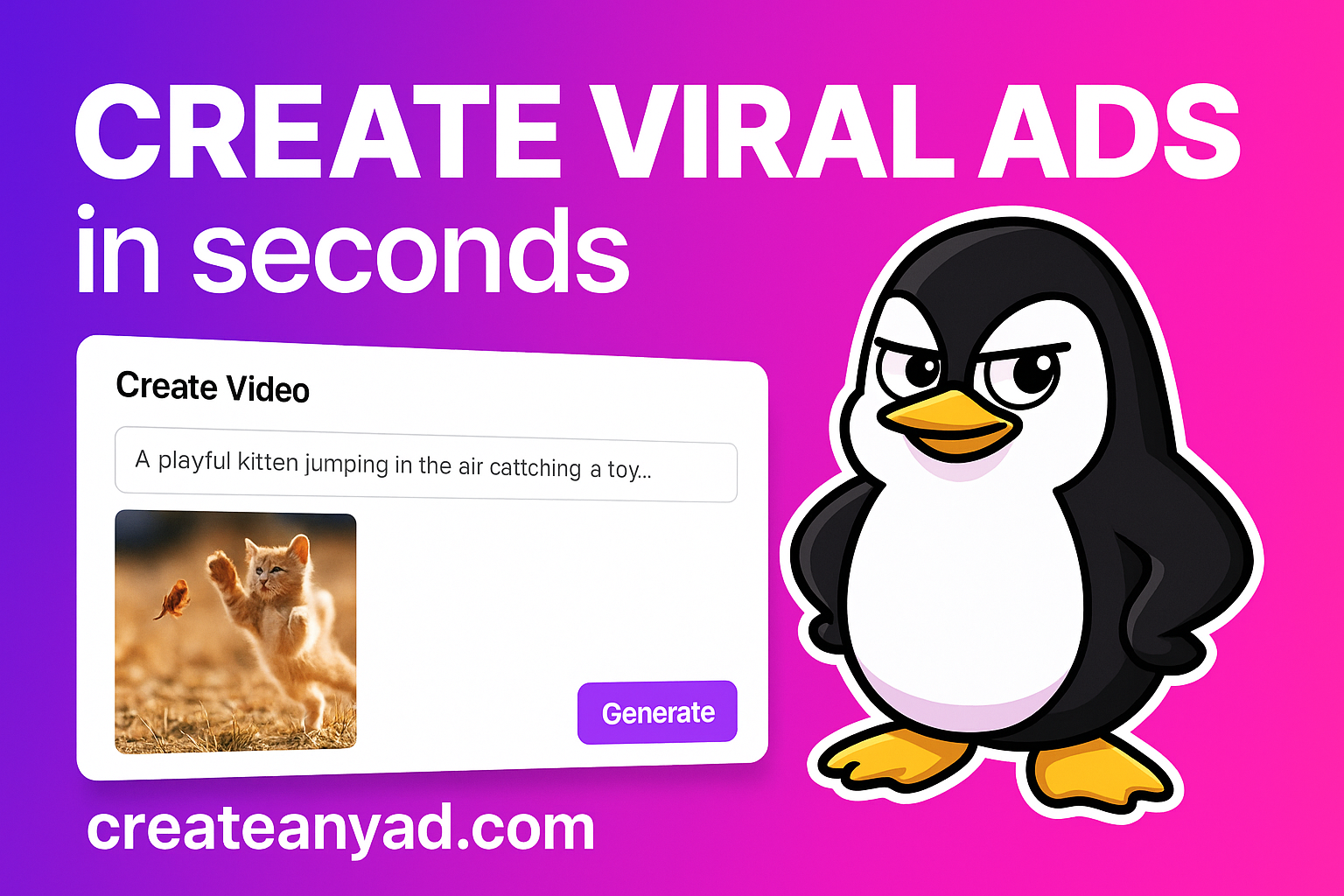 CreateAnyAd - AI-Powered Ad Generator | Create Professional Ads Instantly